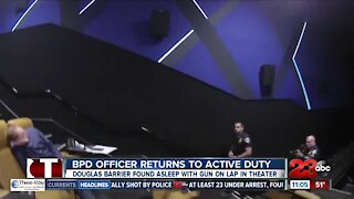Off-duty Bakersfield Police officer who fell asleep at Studio Movie Grill with gun in lap returned to duty