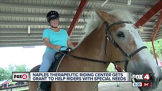 Therapeutic horse riding center receives $15,000 grant