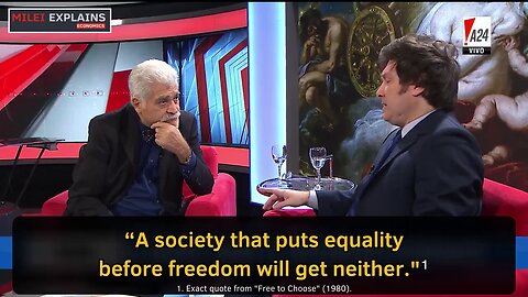 Javier Milei on why Equality is the opposite of Liberty 💯