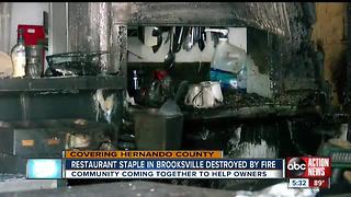 Electrical fire destroys inside of downtown Brooksville restaurant