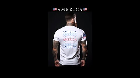 🇺🇸❤️🤍💎NEW MEN’S “AMERICA” MODERN BACK & SLEEVE PRINT TSHIRT