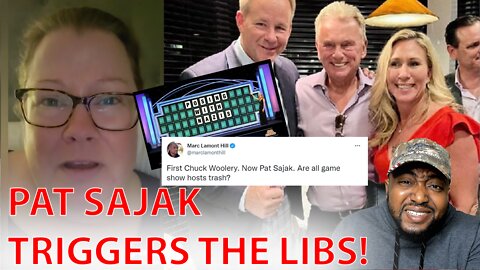 TRIGGERED Blue Check Liberals Call To CANCEL Pat Sajak For Taking Pics With People They Don't Like!