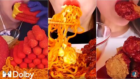 asmr mukbang 10 minutes for sleep emoji food challenge mashup eating - 2023