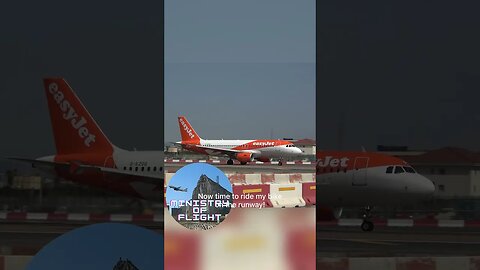 easyJet Races Past Me For Take Off from Gibraltar #aviation