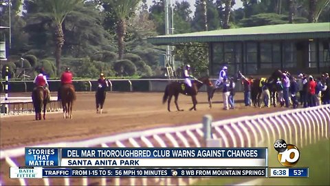 Del Mar Thoroughbred Club reacts to latest horse death at Santa Anita