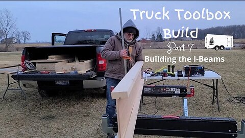 How to Build a Truck Toolbox with Storage Drawers! (Part 7) - Making the I-Beams / Slide Rails!