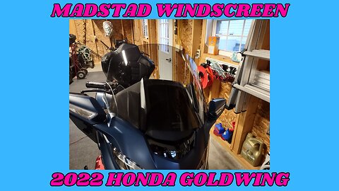 MADSTAD 20 inch Windscreen for the 2022 Honda Goldwing