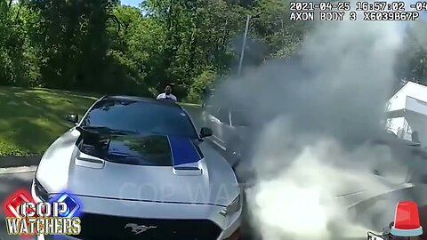 Atlanta Officers Run To Save Man Who Had Seizure in A Fiery Car Crash