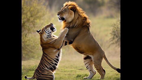 Clash of the Titans: Lion 🦁 vs Tiger 🐅
