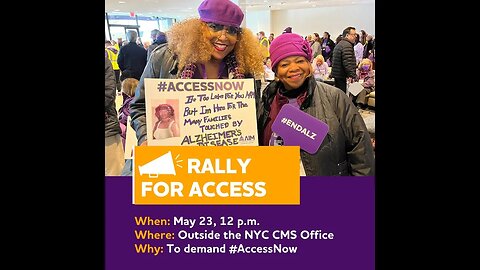 the #ENDALZ Rally Foley Square 5/23/23 hosted by @alzassociation #AccessNow #alzheimers #dementia