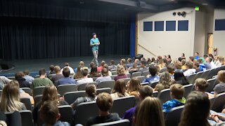 Students learn about overcoming life's challenges