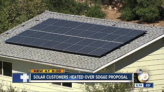 Solar customers heated over SDG&E proposal