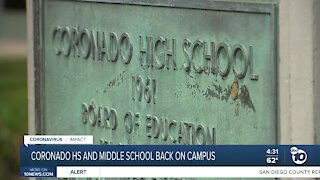 Controversy over reopening of Coronado HS and Middle School