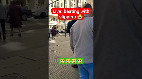 Man caught beating with slippers 😮😔😮