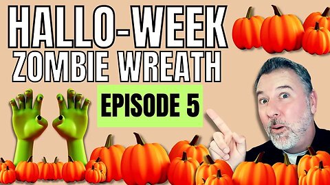 Hallo-week - Episode 5 - Halloween Wreath - Easy Wreath DIY #halloween