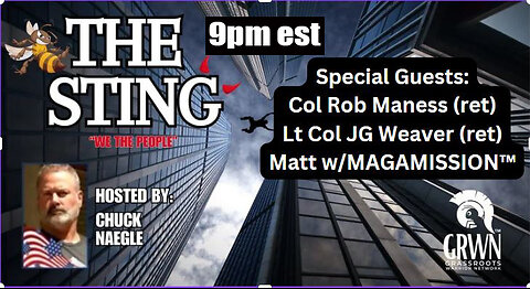 The Sting with Special Guests: Col Rob Maness (Ret) & Lt Col JG Weaver (Ret)