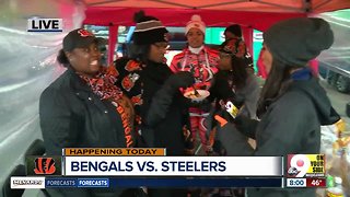 Bengals fans are ready for the Steelers game despite the cold