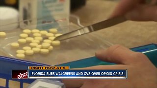 Florida sues Walgreens and CVS over opioid crisis