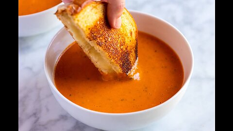 BEST Tomato Soup and Ultimate Grilled Cheese!