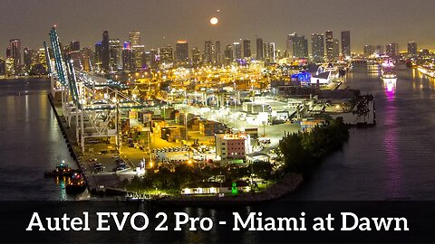 Miami at Dawn - A Cinematic View from Above | Autel EVO 2 Pro