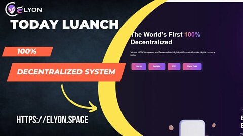 Elyon.space today launch and it will boom#elyon #elyonglobal