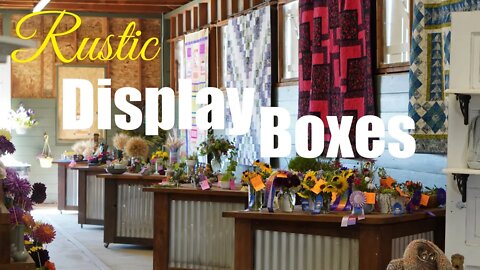 How to Make Rustic Display Boxes with Storage