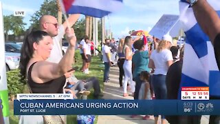 Cuban Americans continue protests in Port St. Lucie