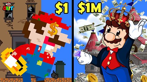 ONE Dollar to MILLIONAIRE in Mario Odyssey (Money Mod) | Cartoon Animation #Viral #Rumble