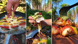 Not So Ordinary Chicken Breast 🔥 Camp Fire Cooking