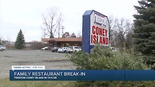 Break-in at Freedom Coney Island restaurant in Taylor