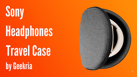 Sony Over-Ear Headphones Travel Case, Hard Shell Headset Carrying Case | Geekria