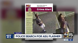 Police searching for suspect that exposed himself to women on ASU's Tempe campus