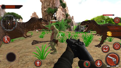 Dino Shooting Hunting Survival - Dinosaur Hunter Wild Jurassic (android gameplay)