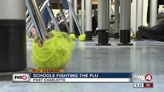 "Schools taking precautions to protect kids from flu"