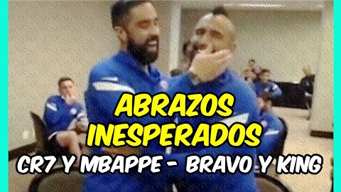 CR7 - MBAPPE y CLAUDIO BRAVO - VIDAL: abrazos con HISTORIA ... de los que no se olvidan!