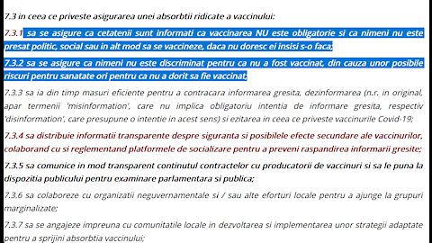 Rezoluție europeană: Vaccinul NU este obligatoriu, nu putem fi discriminați pe seama sa