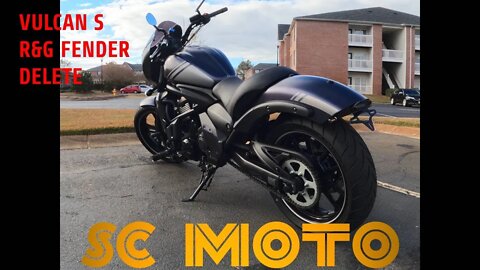 Kawasaki Vulcan 650 S R&G Fender Delete Install