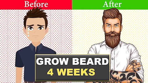 Beard Growth in 30 days solutions | science base solution | from no beard to full beard