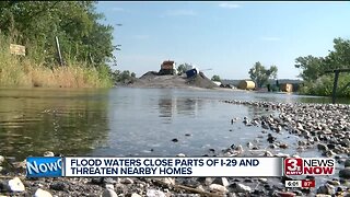 Floodwaters Close Parts of I-29 and Threaten Homes