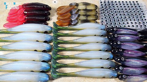 Making TILAPIA Patterned Swimbaits: Hand-Pouring Soft Plastic