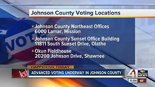 Advanced voting underway in Johnson County