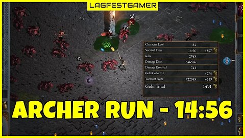 Archer Run - 14:56 mins - Halls of Torment Gameplay