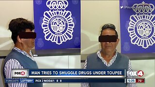 Man tries to smuggle drugs under toupee