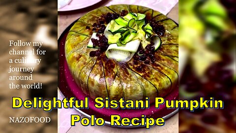 Delightful Sistani Pumpkin Polo Recipe- کدو پلو سیستانی مجلسی #NAZIFOOD