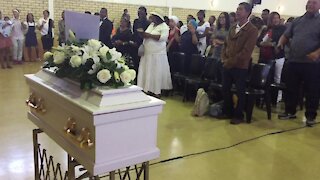 SOUTH AFRICA - Cape Town - Funeral service for Valentino Christiano. (Video) (mXM)