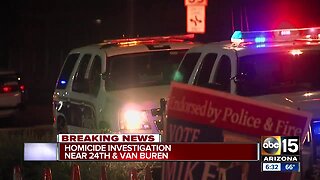 Homicide investigation at 24th St. and Van Buren