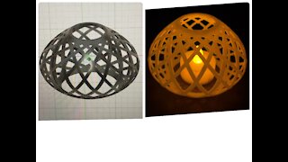 3D printing a candle-shade