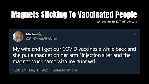Magnets Sticking To Vaccinated People's Arms: #MagnetChallenge + Covid19 Vaccine