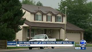 City trying to keep up with roofing permit backlog