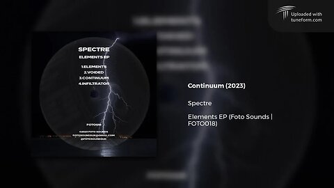 Spectre - Continuum (Foto Sounds | FOTO018) [Deep Dubstep]